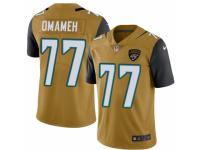 Youth Nike Jacksonville Jaguars #77 Patrick Omameh Limited Gold Rush Vapor Untouchable NFL Jersey