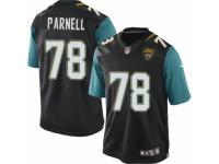 Youth Nike Jacksonville Jaguars #78 Jermey Parnell Limited Black Alternate NFL Jersey