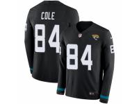 Youth Nike Jacksonville Jaguars #84 Keelan Cole Limited Black Therma Long Sleeve NFL Jersey