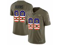 Youth Nike Jacksonville Jaguars #88 Allen Hurns Limited Olive/USA Flag 2017 Salute to Service NFL Jersey