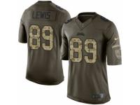 Youth Nike Jacksonville Jaguars #89 Marcedes Lewis Limited Green Salute to Service NFL Jersey