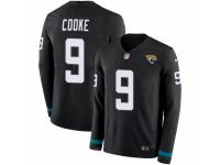 Youth Nike Jacksonville Jaguars #9 Logan Cooke Limited Black Therma Long Sleeve NFL Jersey