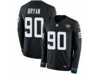 Youth Nike Jacksonville Jaguars #90 Taven Bryan Limited Black Therma Long Sleeve NFL Jersey