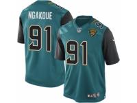 Youth Nike Jacksonville Jaguars #91 Yannick Ngakoue Limited Teal Green Team Color NFL Jersey