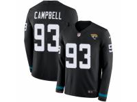 Youth Nike Jacksonville Jaguars #93 Calais Campbell Limited Black Therma Long Sleeve NFL Jersey