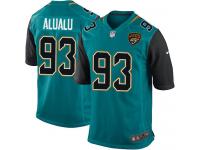 Youth Nike Jacksonville Jaguars #93 Tyson Alualu Limited Teal Green Team Color NFL Jersey