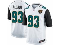 Youth Nike Jacksonville Jaguars #93 Tyson Alualu Limited White NFL Jersey