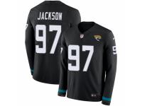 Youth Nike Jacksonville Jaguars #97 Malik Jackson Limited Black Therma Long Sleeve NFL Jersey