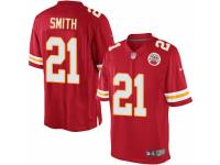 Youth Nike Kansas City Chiefs #21 Sean Smith Red Team Color NFL Jersey