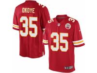 Youth Nike Kansas City Chiefs #35 Christian Okoye Red Team Color NFL Jersey