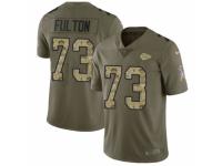 Youth Nike Kansas City Chiefs #73 Zach Fulton Limited Olive/Camo 2017 Salute to Service NFL Jersey