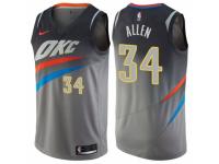 Youth Nike Oklahoma City Thunder #34 Ray Allen  Gray NBA Jersey - City Edition