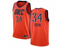 Youth Nike Oklahoma City Thunder #34 Ray Allen Orange  Jersey - Earned Edition