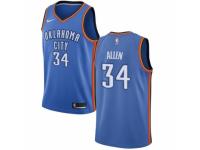 Youth Nike Oklahoma City Thunder #34 Ray Allen  Royal Blue Road NBA Jersey - Icon Edition