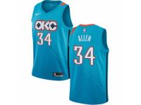 Youth Nike Oklahoma City Thunder #34 Ray Allen  Turquoise NBA Jersey - City Edition