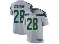 Youth Nike Seattle Seahawks #28 Justin Coleman Grey Alternate Vapor Untouchable Limited Player NFL Jersey