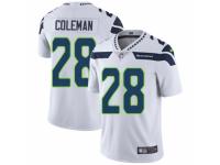 Youth Nike Seattle Seahawks #28 Justin Coleman White Vapor Untouchable Limited Player NFL Jersey