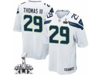 Youth Nike Seattle Seahawks #29 Earl Thomas III Game White Super Bowl XLIX NFL Jersey