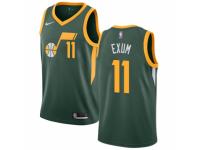 Youth Nike Utah Jazz #11 Dante Exum Green  Jersey - Earned Edition