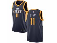 Youth Nike Utah Jazz #11 Dante Exum  Navy Blue Road NBA Jersey - Icon Edition