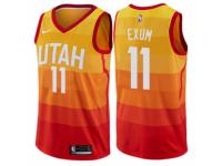 Youth Nike Utah Jazz #11 Dante Exum  Orange NBA Jersey - City Edition