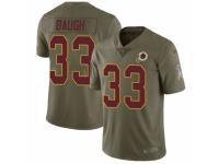 Youth Nike Washington Redskins #33 Sammy Baugh Limited Olive 2017 Salute to Service NFL Jersey