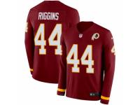 Youth Nike Washington Redskins #44 John Riggins Limited Burgundy Therma Long Sleeve NFL Jersey
