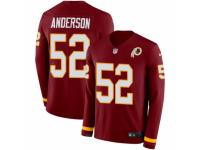 Youth Nike Washington Redskins #52 Ryan Anderson Limited Burgundy Therma Long Sleeve NFL Jersey