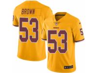 Youth Nike Washington Redskins #53 Zach Brown Limited Gold Rush Vapor Untouchable NFL Jersey