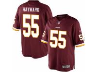 Youth Nike Washington Redskins #55 Adam Hayward Limited Burgundy Red Team Color NFL Jersey
