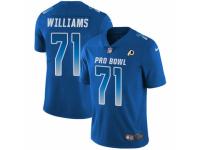 Youth Nike Washington Redskins #71 Trent Williams Limited Royal Blue NFC 2019 Pro Bowl NFL Jersey