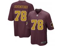 Youth Nike Washington Redskins #78 Kory Lichtensteiger Limited Burgundy Red Gold Number Alternate 80TH Anniversary NFL Jersey