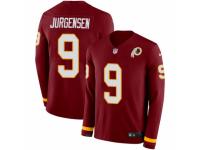 Youth Nike Washington Redskins #9 Sonny Jurgensen Limited Burgundy Therma Long Sleeve NFL Jersey