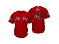 Youth Red Sox 2018 World Series Majestic Scarlet Chris Sale Cool Base Jersey