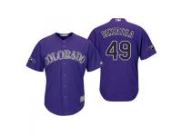 Youth Rockies 2018 Postseason Alternate Purple Antonio Senzatela Cool Base Jersey