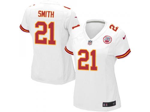 #21 Sean Smith Kansas City Chiefs Road Jersey _ Nike Women's White NFL Game