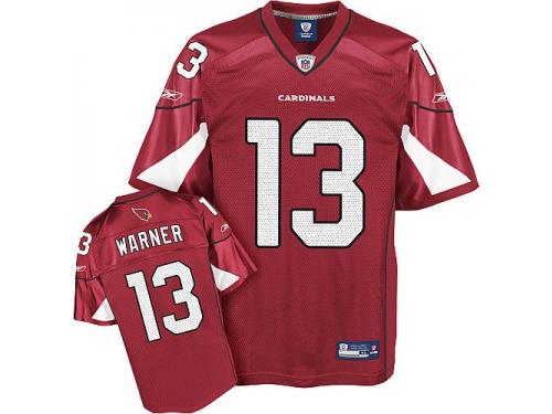 Arizona Cardinals Kurt Warner Youth Home Jersey - Throwback Red Reebok NFL #13 Premier