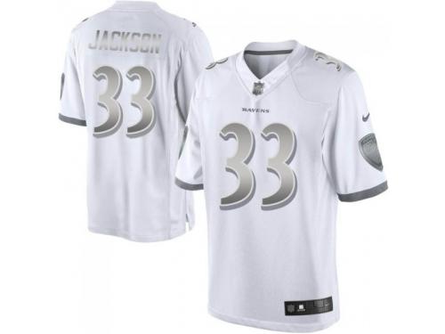 Limited Men's Bennett Jackson Baltimore Ravens Nike Platinum Jersey - White