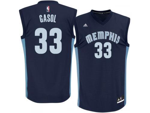 Marc Gasol Memphis Grizzlies adidas Replica Jersey - Navy Blue