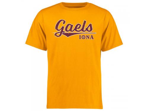 Men Iona College Gaels American Classic T-Shirt - Gold