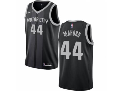 Men Nike Detroit Pistons #44 Rick Mahorn Black NBA Jersey - City Edition