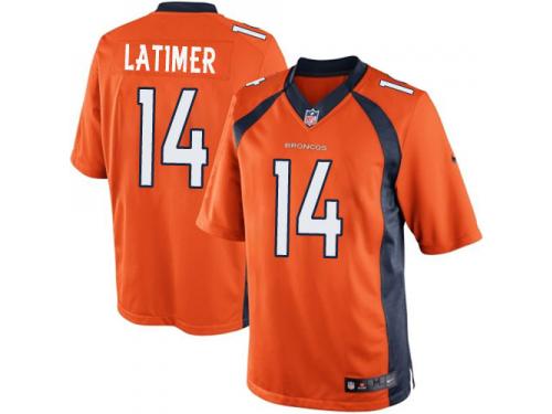 Men Nike NFL Denver Broncos #14 Cody Latimer Home Orange Limited Jersey