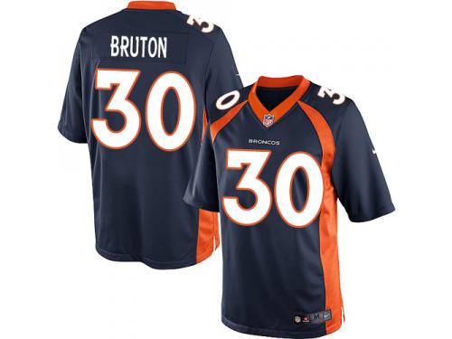 Men Nike NFL Denver Broncos #30 David Bruton Navy Blue Limited Jersey