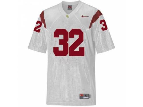 Men Nike USC Trojans #32 O.J. Simpson White Authentic NCAA Jersey