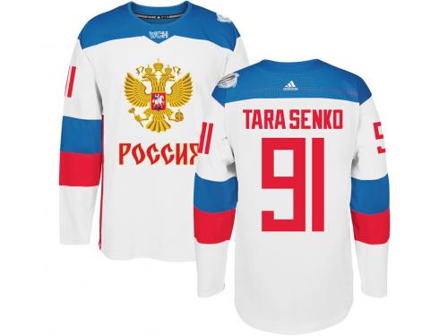 Men Team Russia #91 Vladimir Tarasenko 2016 World Cup of Hockey Red Adidas Jerseys