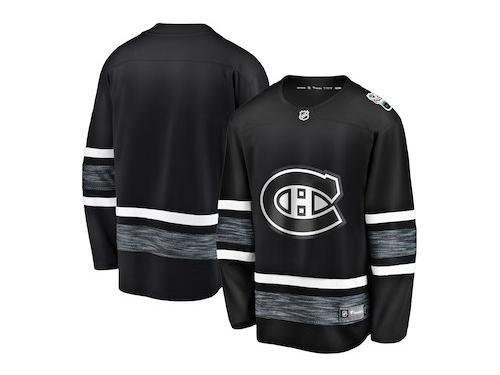 Men's Montreal Canadiens Blank Adidas Black Authentic 2019 All-Star NHL Jersey