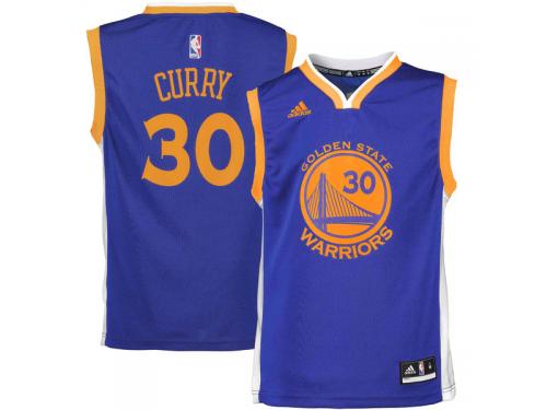 Stephen Curry Golden State Warriors adidas Youth Road Replica Jersey - Royal Blue