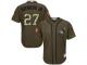 #27 Vladimir Guerrero Jr. Green Baseball Men's Jersey Toronto Blue Jays Salute to Service