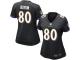 #80 Baltimore Ravens Miles Boykin Game Women's Alternate Black Jersey Football