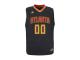 Atlanta Hawks adidas Youth Custom Road Jersey - Black